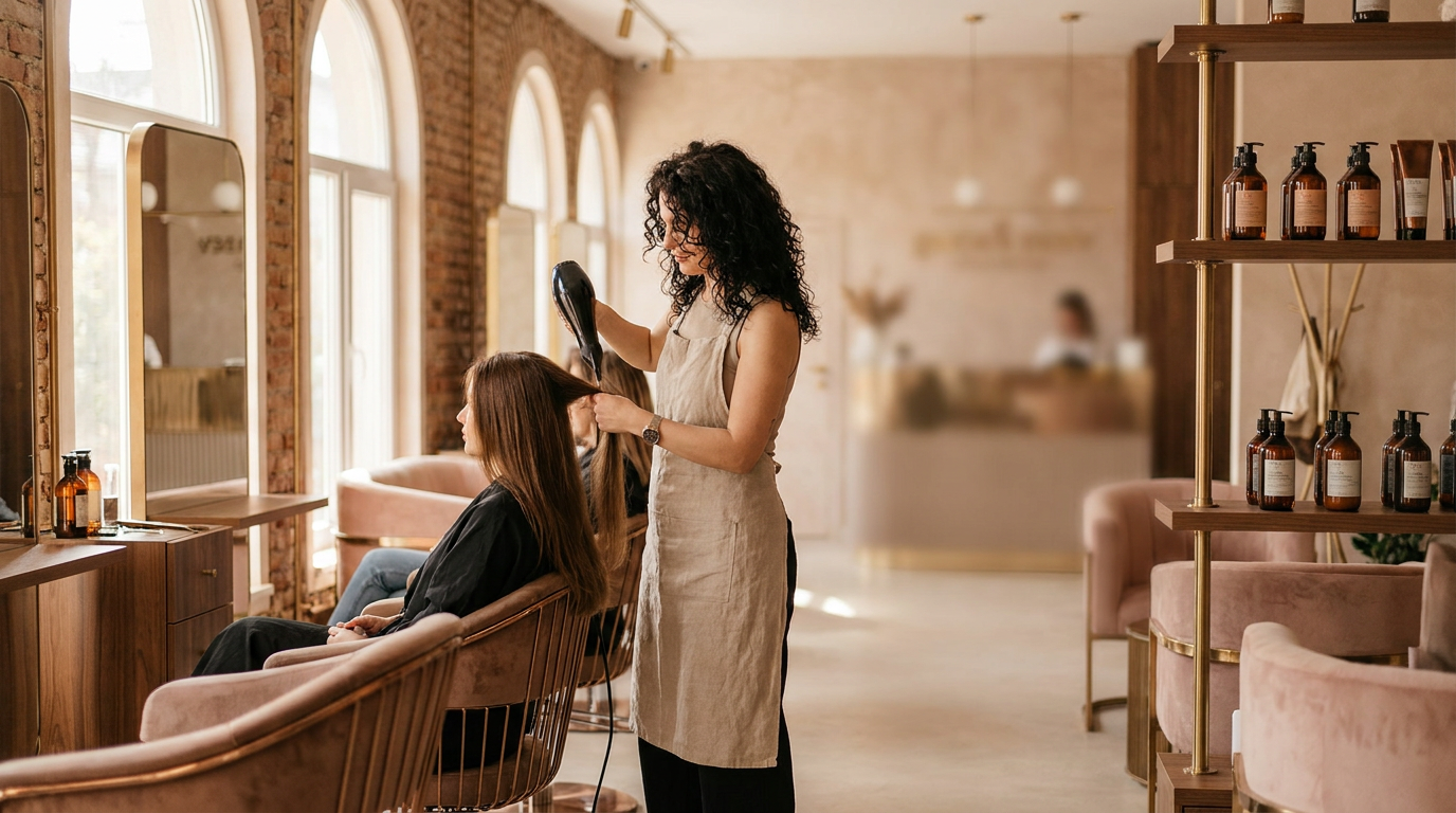 Salon de înfrumusețare Kairos Beauty – interior elegant